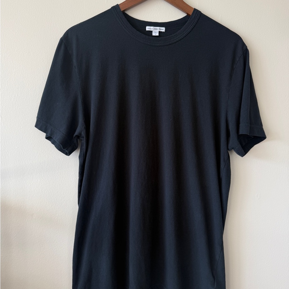 James Perse Jet Black Short Sleeve Tee